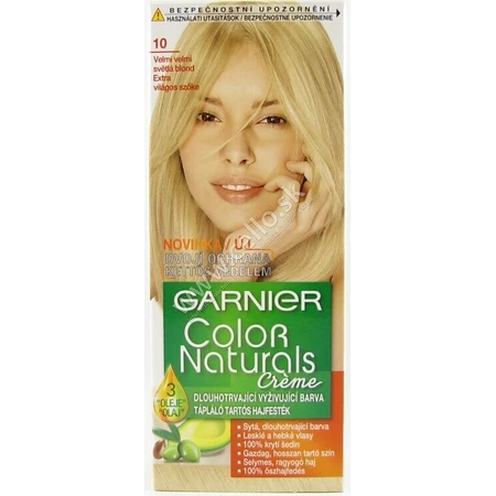 Фарба для перманентного фарбування волосся Garnier Color Naturals 10 Ультра-русявий 1×1 шт, колір волосся: ціни та характеристики