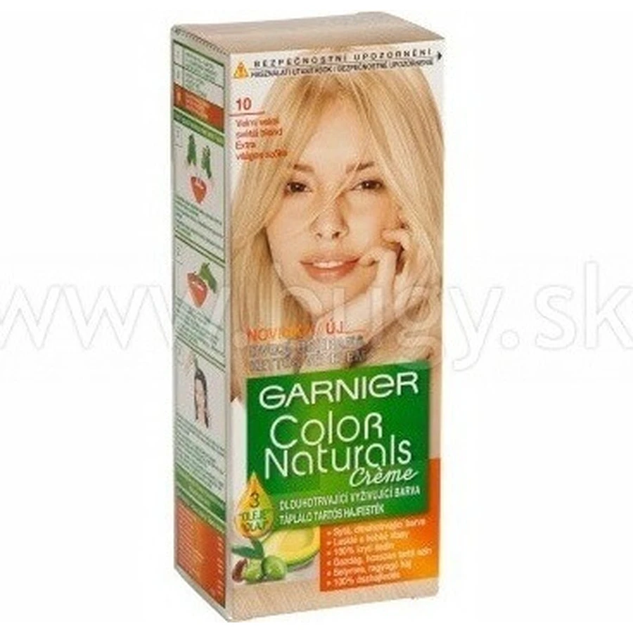 Фарба для перманентного фарбування волосся Garnier Color Naturals 10 Ультра-русявий 1×1 шт, колір волосся: ціни та характеристики