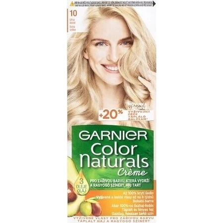 Фарба для перманентного фарбування волосся Garnier Color Naturals 10 Ультра-русявий 1×1 шт, колір волосся: ціни та характеристики