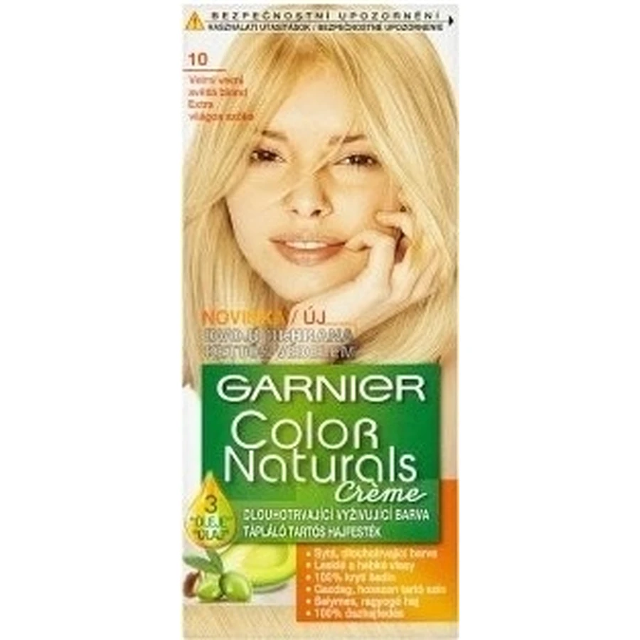 Фарба для перманентного фарбування волосся Garnier Color Naturals 10 Ультра-русявий 1×1 шт, колір волосся: ціни та характеристики