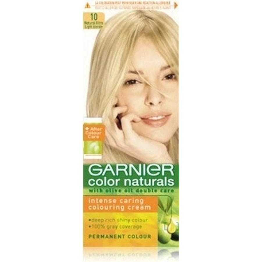Фарба для перманентного фарбування волосся Garnier Color Naturals 10 Ультра-русявий 1×1 шт, колір волосся: ціни та характеристики