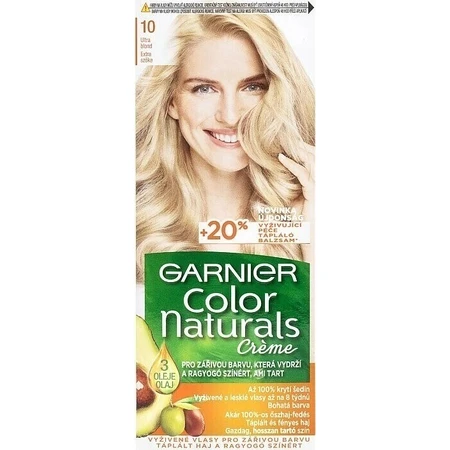 Фарба для перманентного фарбування волосся Garnier Color Naturals 10 Ультра-русявий 1×1 шт, колір волосся: ціни та характеристики