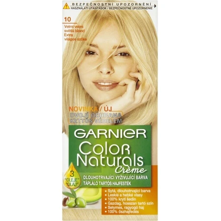 Фарба для перманентного фарбування волосся Garnier Color Naturals 10 Ультра-русявий 1×1 шт, колір волосся: ціни та характеристики