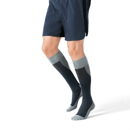 Jobst Sport, спортивні компресійні гольфи, 20-30 мм рт.ст., розмір L, сірий/графітовий: ціни та характеристики