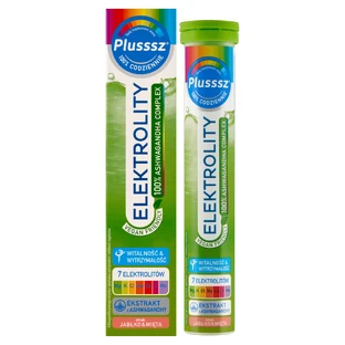Plusssz Elektrolity 100% комплекс ашвагандха, 24 шипучі таблетки