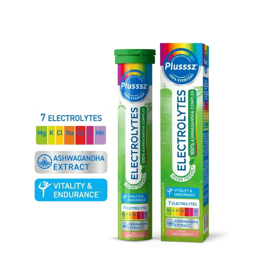 Plusssz Elektrolity 100% комплекс ашвагандха, 24 шипучі таблетки: ціни та характеристики