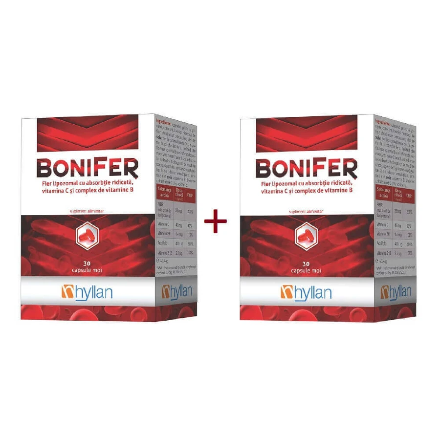 BoniFer Hyllan, 2 шт. по 30 капсул: ціни та характеристики