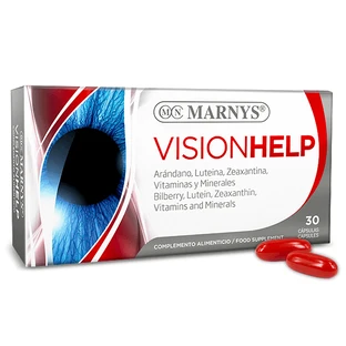 Visionhelp з лютеїном + зеаксантином + бета-каротином, 30 капсул, Marnys