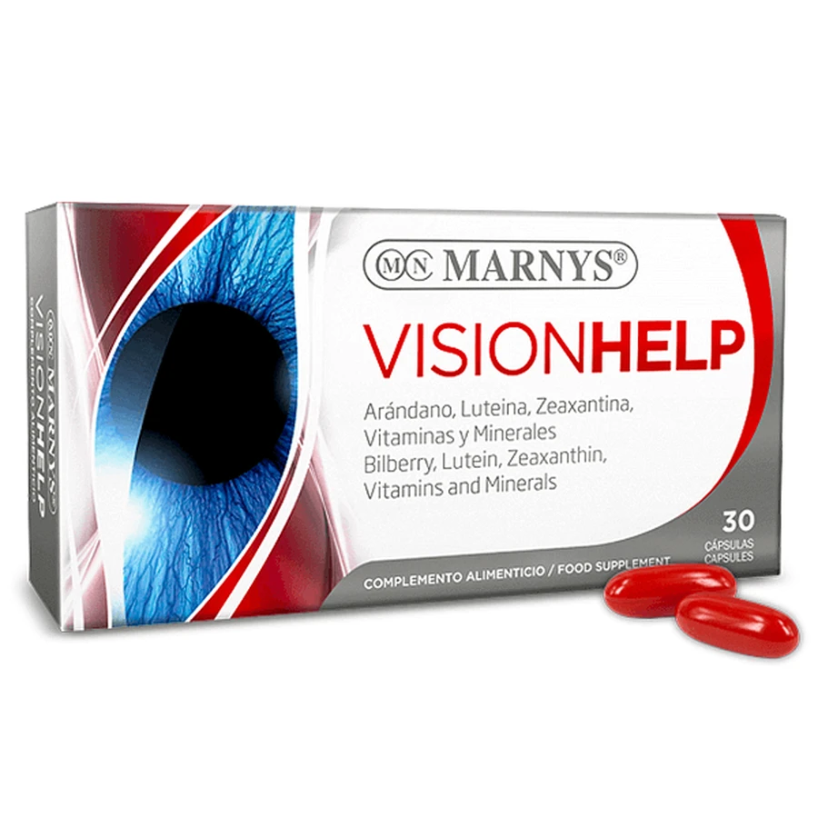 Visionhelp з лютеїном + зеаксантином + бета-каротином, 30 капсул, Marnys: ціни та характеристики