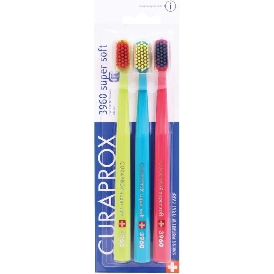CURAPROX SENSITIVE CS 3960 supersoft 1×3 шт, надм'яка зубна щітка: ціни та характеристики