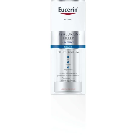 Нічна сироватка Eucerin HYALURON-FILLER відновлююча та наповнююча 30 мл: ціни та характеристики