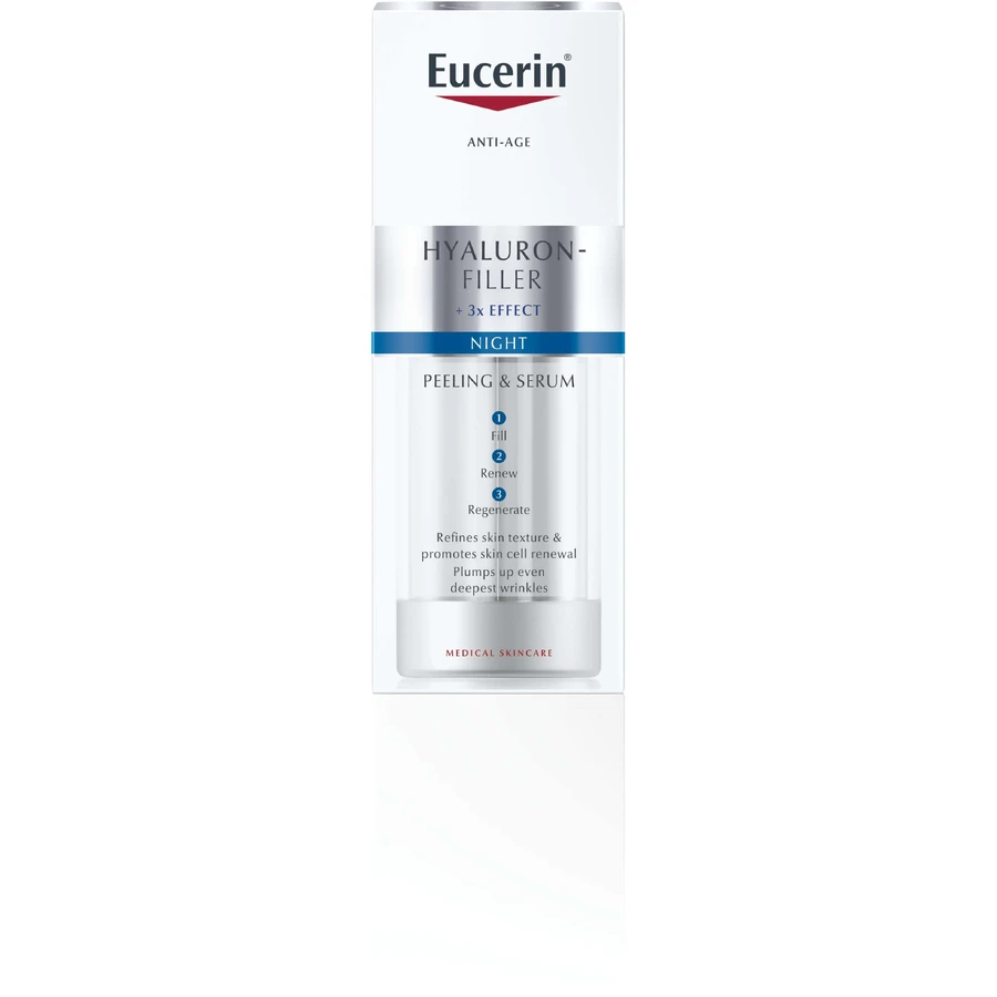 Нічна сироватка Eucerin HYALURON-FILLER відновлююча та наповнююча 30 мл: ціни та характеристики