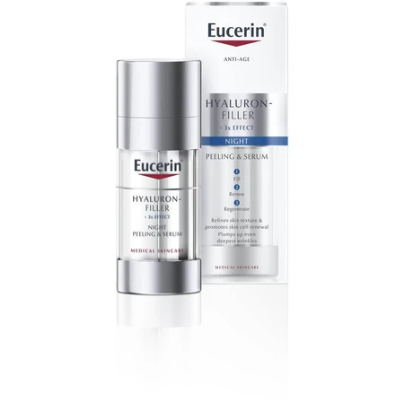 Нічна сироватка Eucerin HYALURON-FILLER відновлююча та наповнююча 30 мл: ціни та характеристики