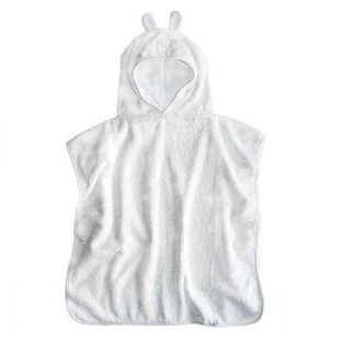 Полотенце-пончо с капюшоном и ушанкой, 2-6 лет, белый, Tuxi Brands