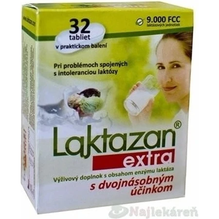 ЛАКТАЗАН екстра 1×32 тбл, дієтична добавка: ціни та характеристики