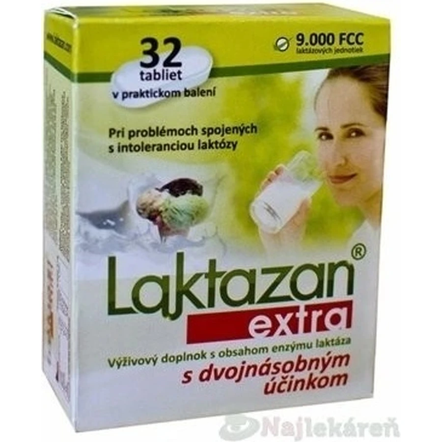 ЛАКТАЗАН екстра 1×32 тбл, дієтична добавка: ціни та характеристики