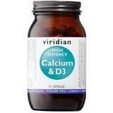 Viridian High Potency Calcium & D3 (кальций с витамином D3) 90 капсул