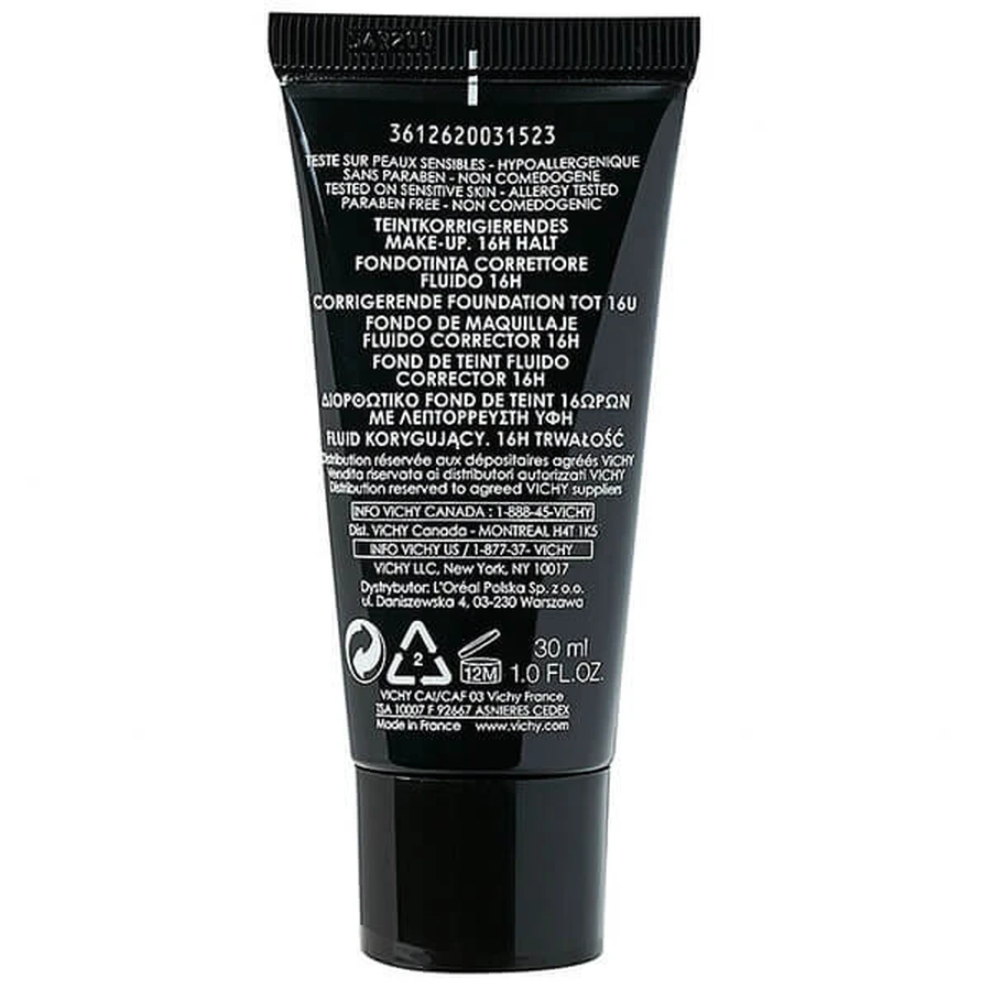 Vichy Dermablend Corrective Fluid Gold 45 30 мл: ціни та характеристики