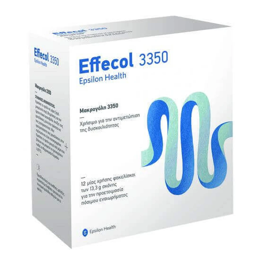 Ефекол 3350 Epsilon Health Effecol 3350, 12 пакетиків по 13,3 г: ціни та характеристики