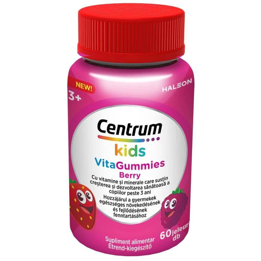 Centrum Kids VitaGummies Berry, 60 драже, Haleon: цены и характеристики