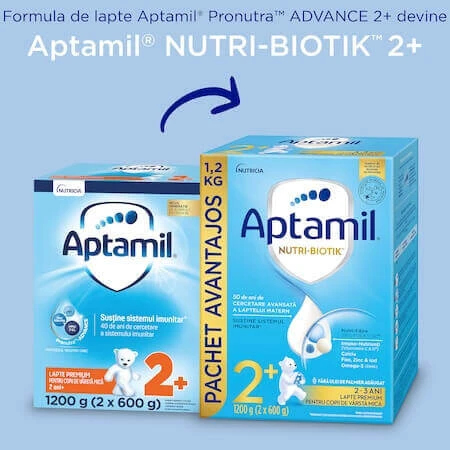 Сухая молочная смесь Aptamil Junior 2+, 1200 гр, 24-36 месяцев, Nutricia: цены и характеристики