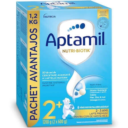 Сухая молочная смесь Aptamil Junior 2+, 1200 гр, 24-36 месяцев, Nutricia: цены и характеристики