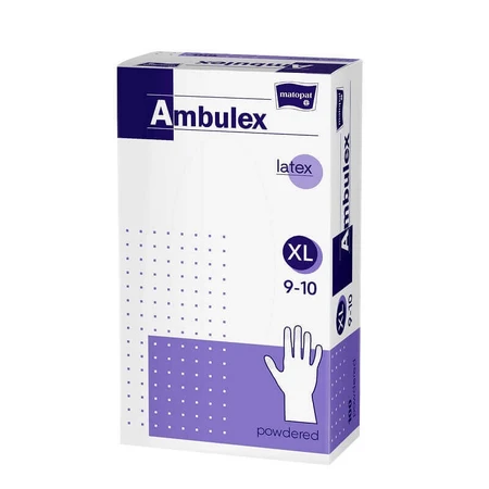 Латексный порошок для осмотра мнуи Extra Large, 100 шт, Ambulex: цены и характеристики