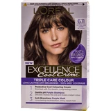 Loreal Paris EXCELLENCE CREME Стійка фарба для волосся з аміаком 6.11, 1 шт.