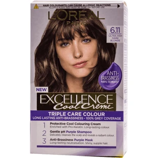 Loreal Paris EXCELLENCE CREME Перманентная краска для волос с аммиаком 6.11, 1 шт.