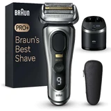Електробритва Braun Series 9 PRO+, SmartCare, Wet & Dry, 9567 куб.см, срібляста