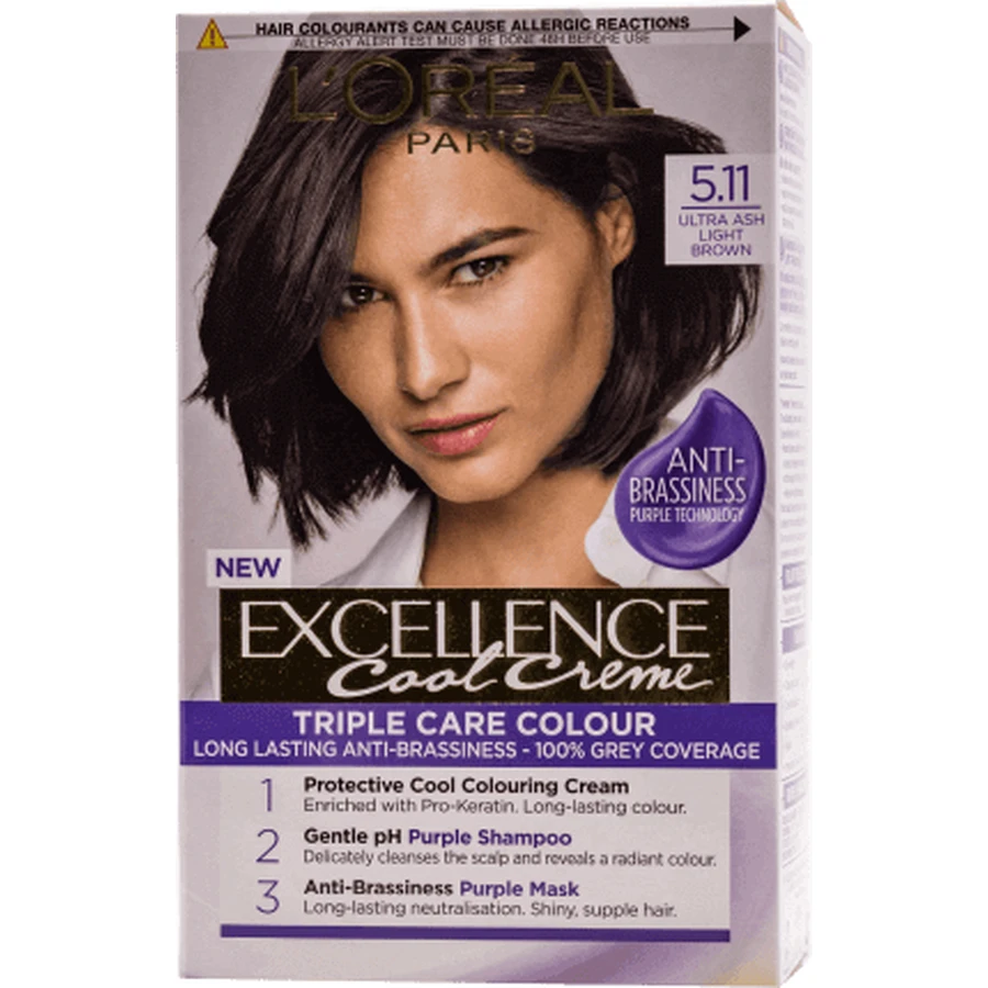 Loreal Paris EXCELLENCE CREME Перманентная краска для волос с аммиаком 5.11, 1 шт.: цены и характеристики
