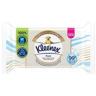 Вологі туалетні серветки Skin Pure, 38 штук, Kleenex