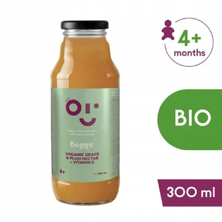 Beggs BIO Нектар виноградно-сливовий (300 мл) 1×300 мл, фруктовий нектар