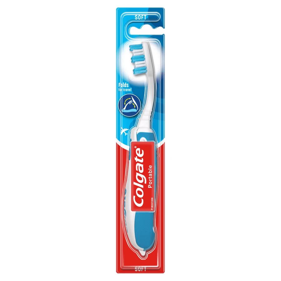 Colgate Portable/Travel, дорожная зубная щетка, складная, слюда, 1 шт.: цены и характеристики