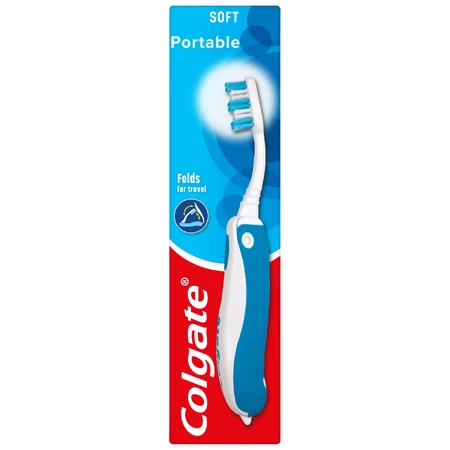 Colgate Portable/Travel, дорожная зубная щетка, складная, слюда, 1 шт.: цены и характеристики