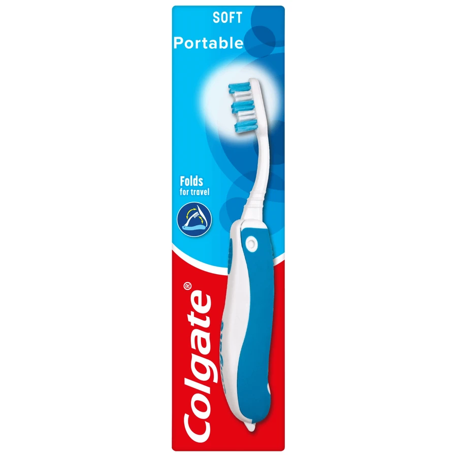 Colgate Portable/Travel, дорожная зубная щетка, складная, слюда, 1 шт.: цены и характеристики