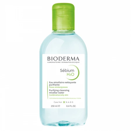 Bioderma Sebium H2O Мицеллярный раствор для комбинированной и жирной кожи, 250 мл: цены и характеристики