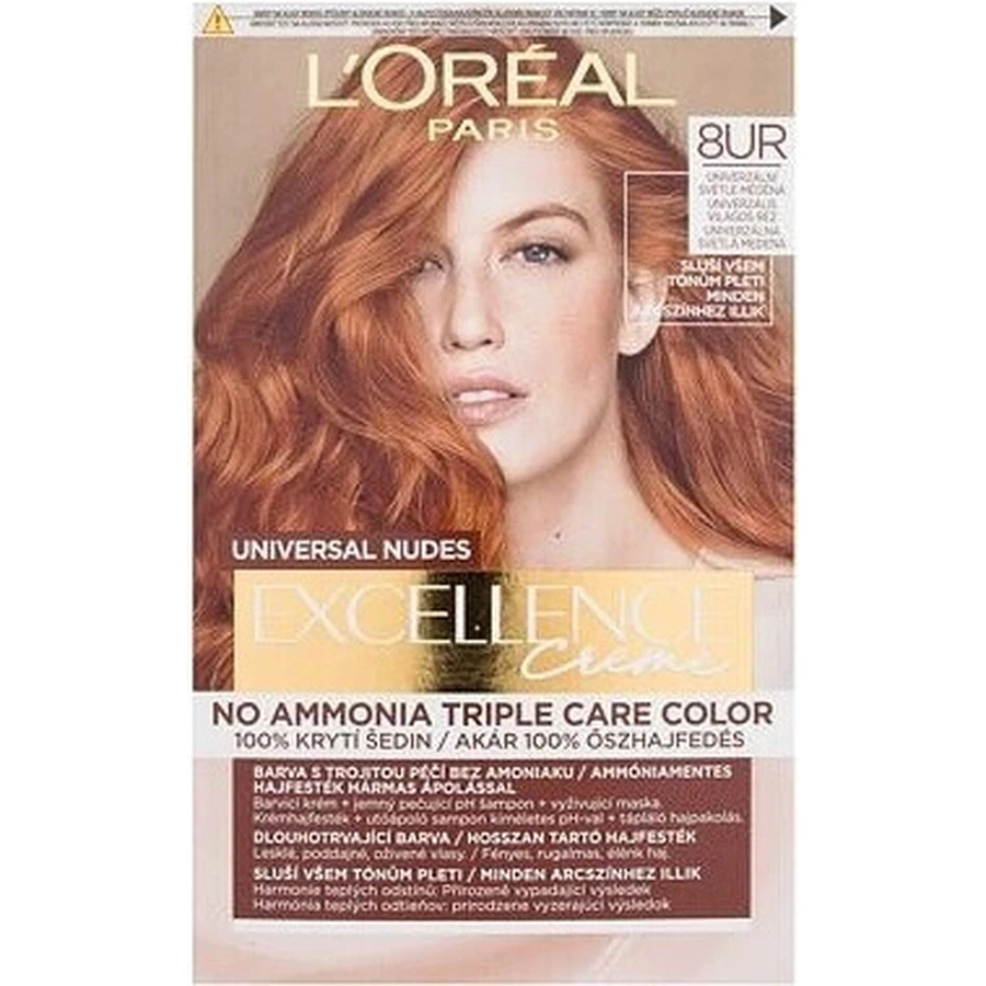 L'Oréal Paris Excellence Nudes Copper 7UR Універсальна мідь 1×1 шт, стійка фарба для волосся: ціни та характеристики