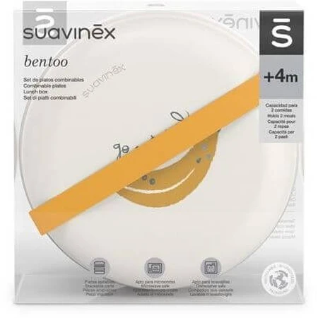 Suavinex Комплект bentoo Go Natural +4m - серый банан 2 шт.: цены и характеристики