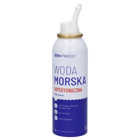 SEMA Protect, гіпертонічна морська вода, спрей назальний, 100 мл ЗАБРУДНЕНА УПАКОВКА: ціни та характеристики