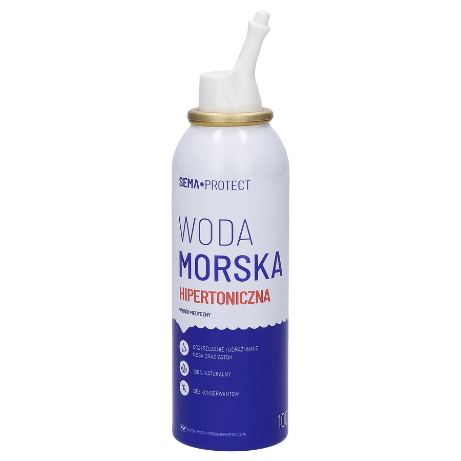 SEMA Protect, гіпертонічна морська вода, спрей назальний, 100 мл ЗАБРУДНЕНА УПАКОВКА: ціни та характеристики
