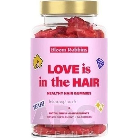 LOVE is in the HAIR - Жувальні гумки для здорового волосся 1×60 шт, харчова добавка: ціни та характеристики