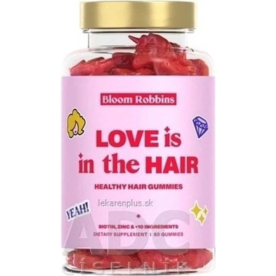 LOVE is in the HAIR - Жувальні гумки для здорового волосся 1×60 шт, харчова добавка: ціни та характеристики