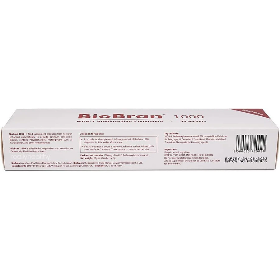 BioBran 1000, 30 пакетиков, Daiwa Pharmaceutical: цены и характеристики