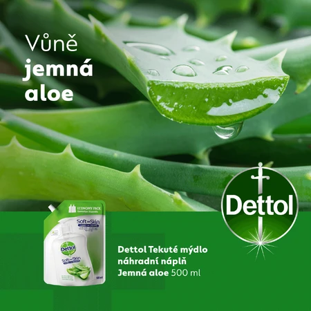 Dettol Рідке мило з алое вера та вітаміном Е 500 мл: ціни та характеристики