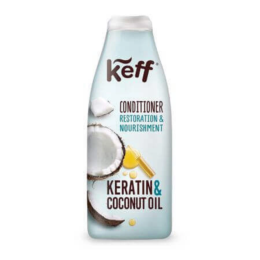 Бальзам-кондиционер для волос Keff Conditioner Restoration and Nourishment Keratin & Coconut Oil, восстанавливающий, 500 мл: цены и характеристики