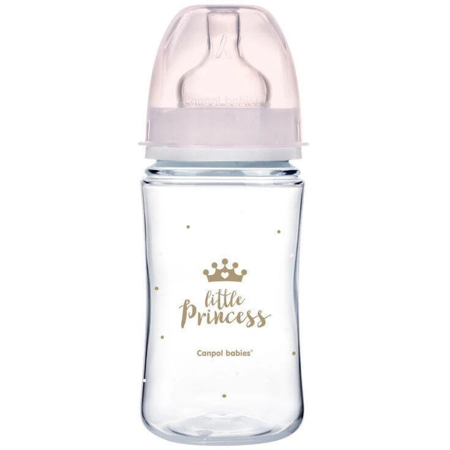 Canpol babies Пляшечка дитяча EasyStart ROYAL BABY рожева 240 мл: ціни та характеристики