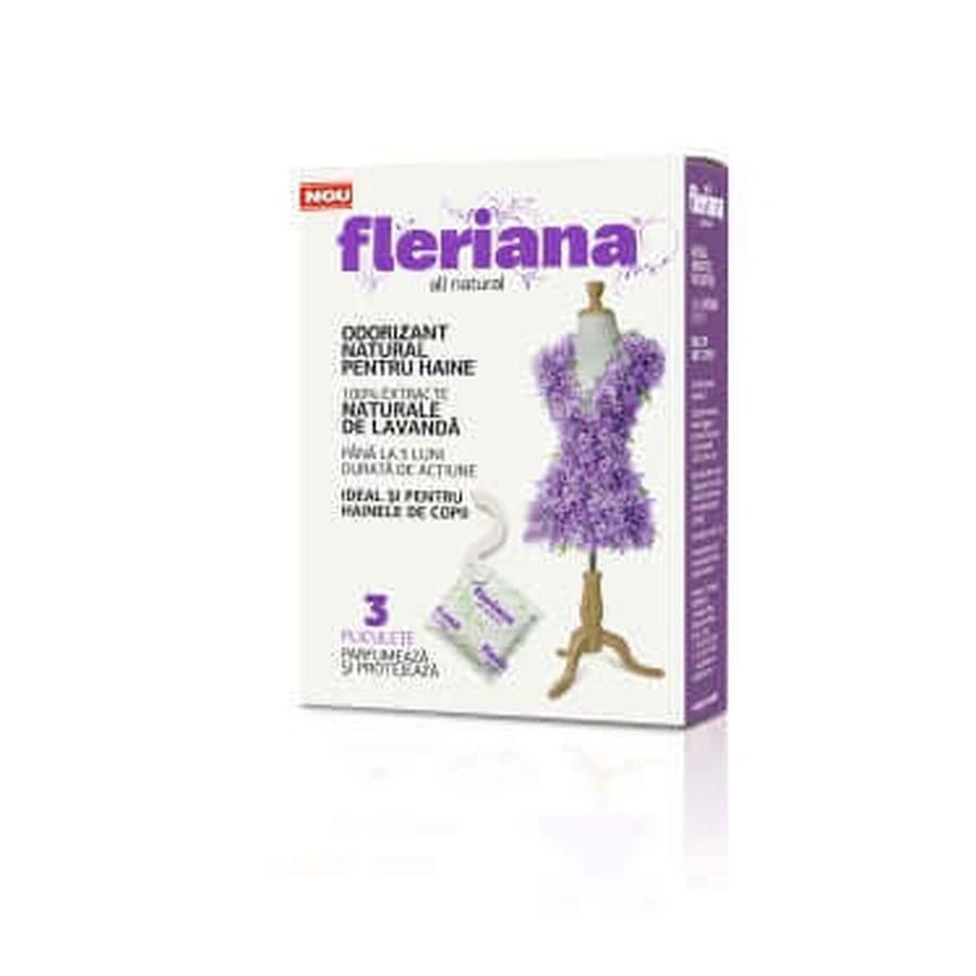 Fleriana Натуральний освіжувач повітря для одягу з ароматом лаванди, 1 шт.: ціни та характеристики