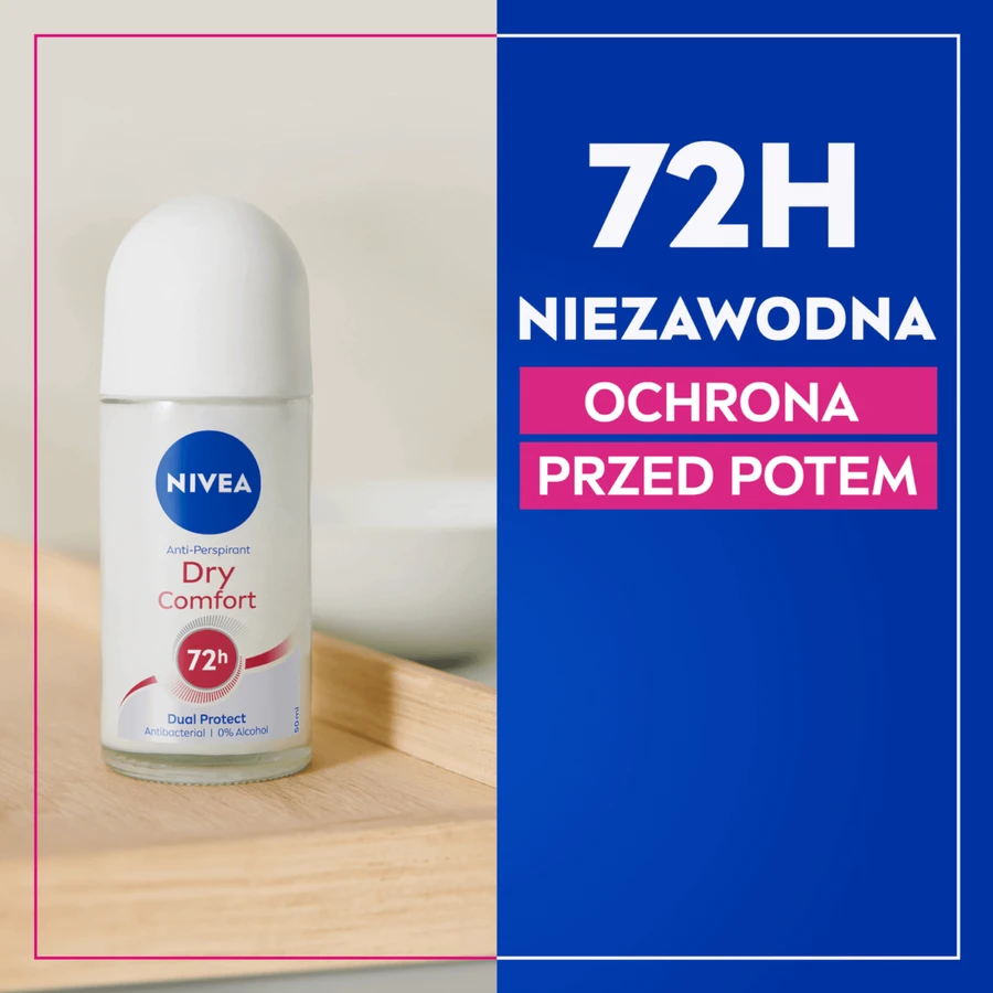 Nivea Dry Comfort, Антиперспірант роликовий, 50 мл: ціни та характеристики