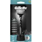 Угольная бритва Gillette Mach3 + головки 6шт 1×1, бритва: цены и характеристики